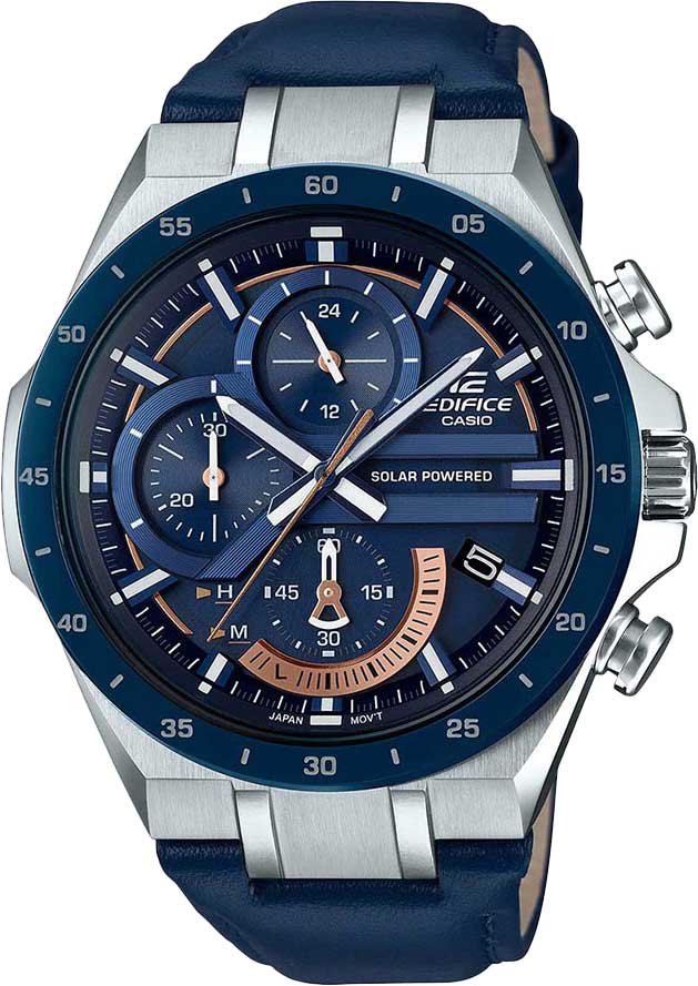 Японские наручные часы Casio Edifice EQS-920BL-2A с хронографом