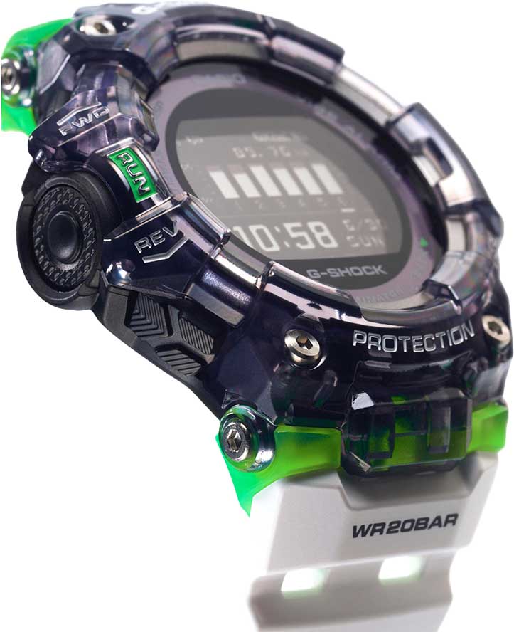 Японские спортивные наручные часы Casio G-SHOCK GBD-100SM-1A7ER с хронографом