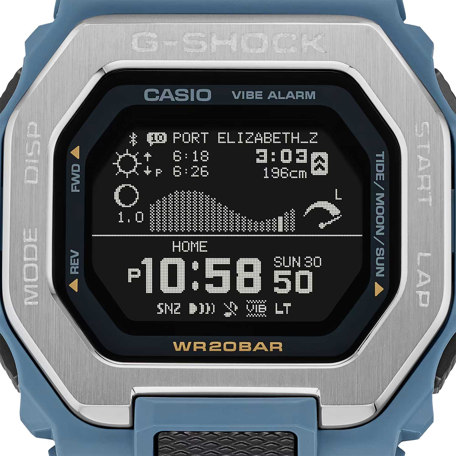 Японские спортивные наручные часы Casio G-SHOCK GBX-100-2A с хронографом