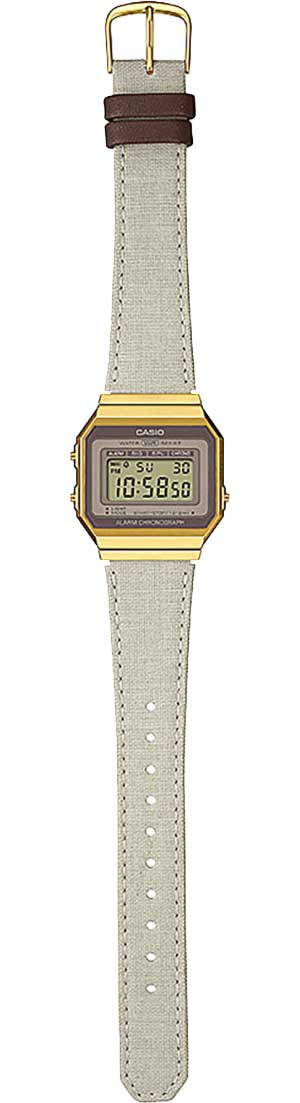 Японские наручные часы Casio Vintage A700WEGL-7AEF с хронографом