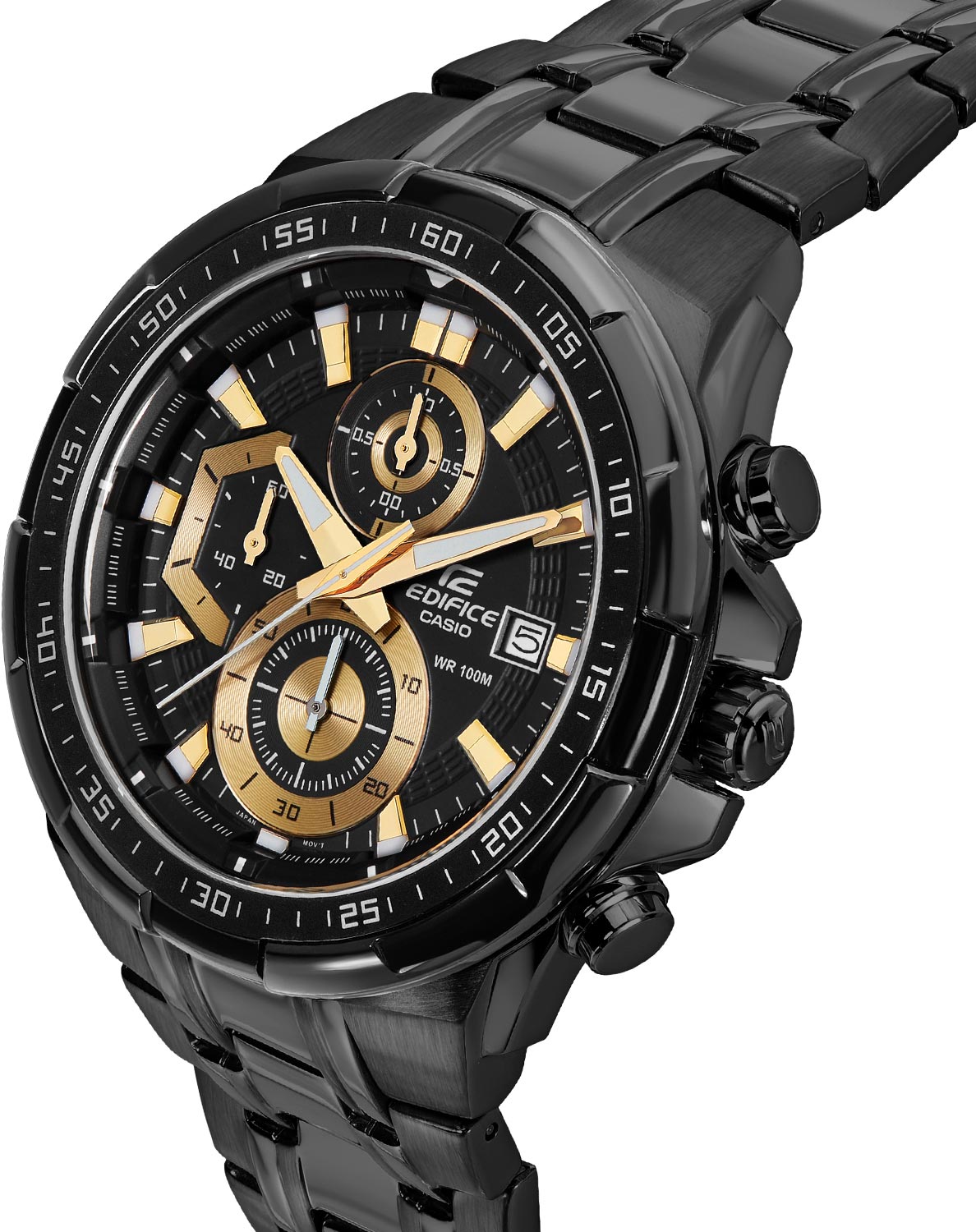 Японские наручные часы Casio Edifice EFR-539BK-1A с хронографом