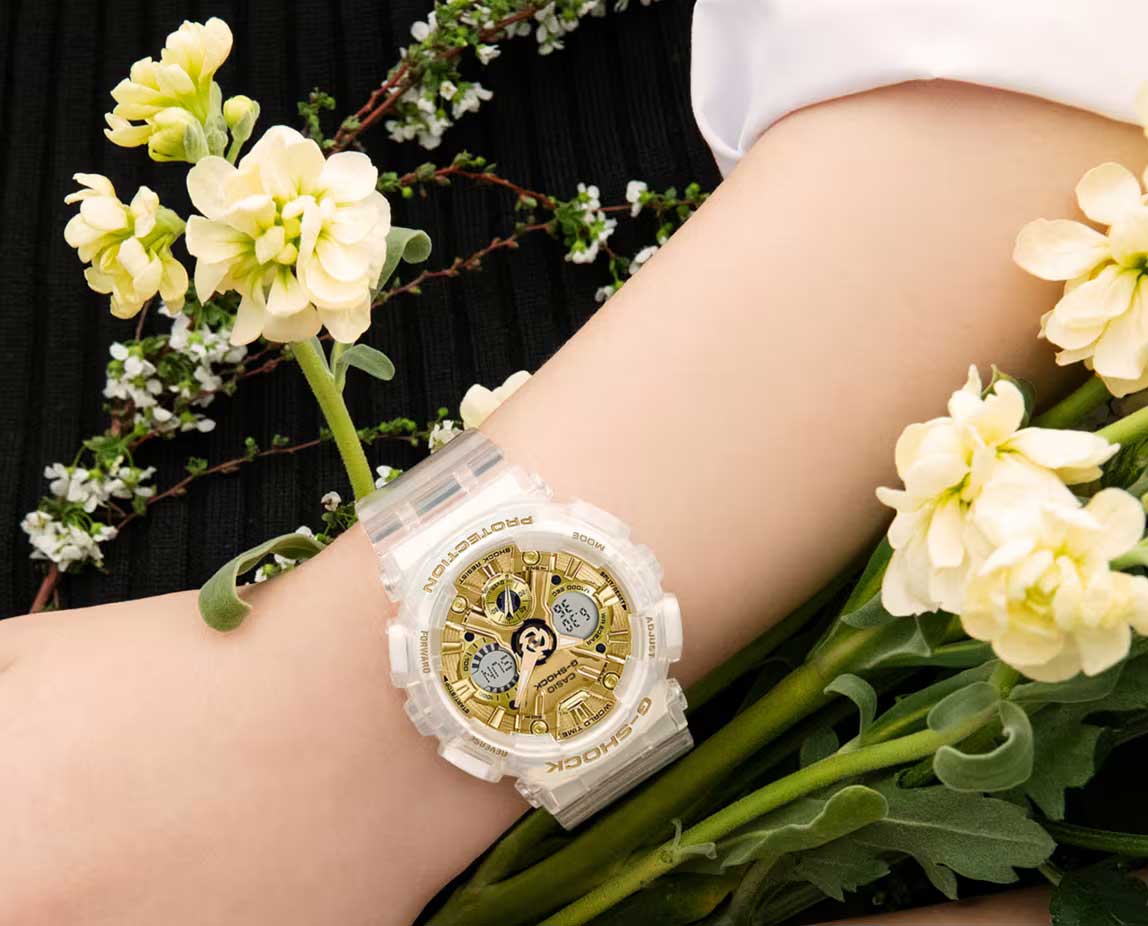 Японские наручные часы Casio G-SHOCK GMA-S120SG-7A с хронографом