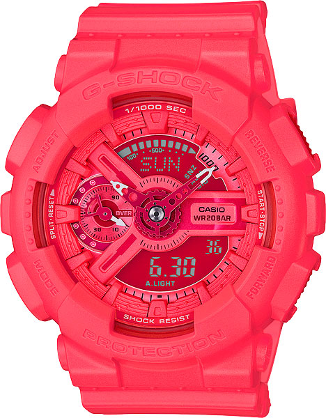 Японские наручные часы Casio G-SHOCK GMA-S110VC-4A с хронографом