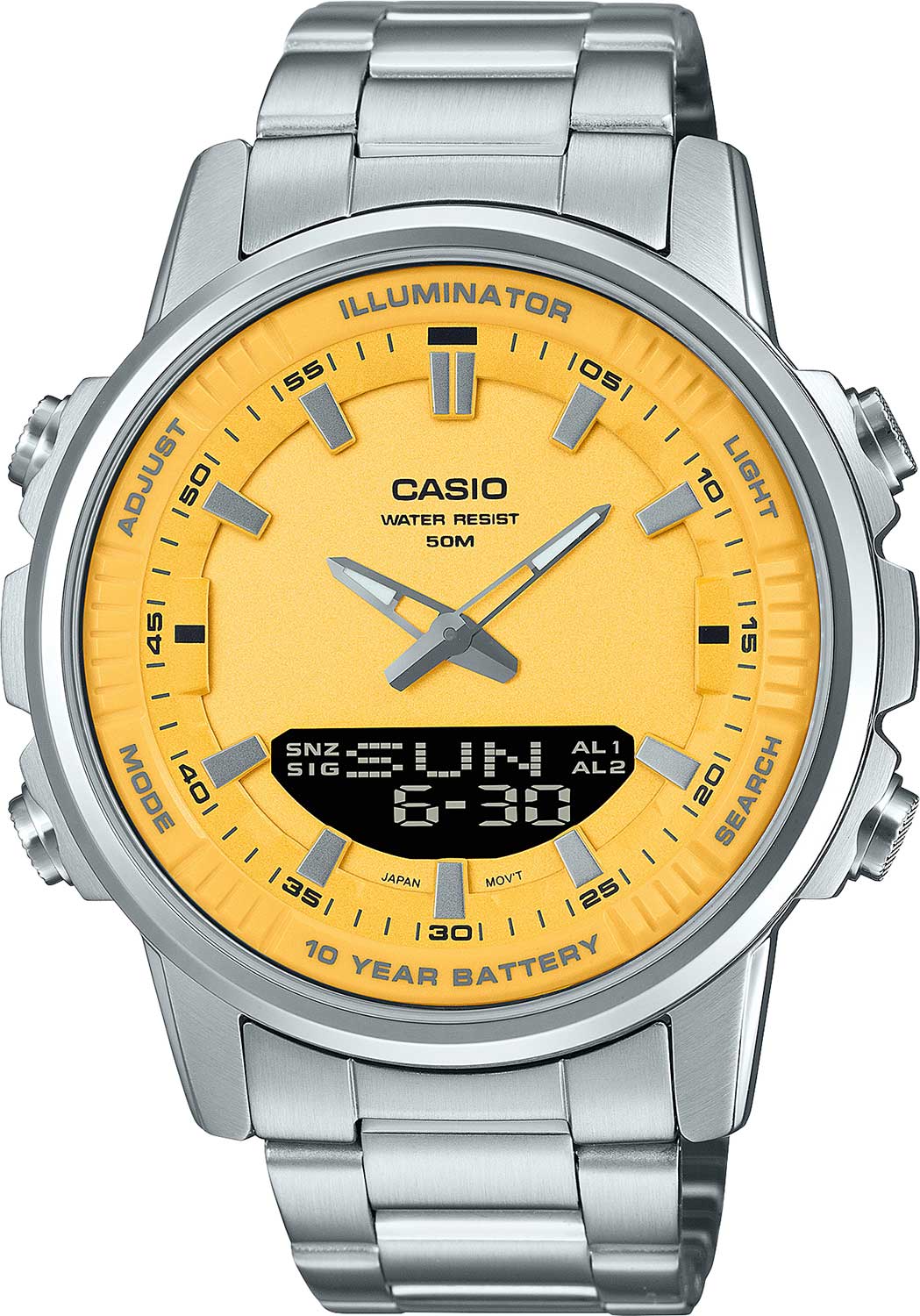 Японские наручные часы Casio Collection AMW-880D-9A с хронографом