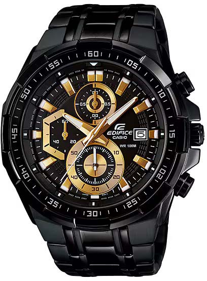 Японские наручные часы Casio Edifice EFR-539BK-1A с хронографом