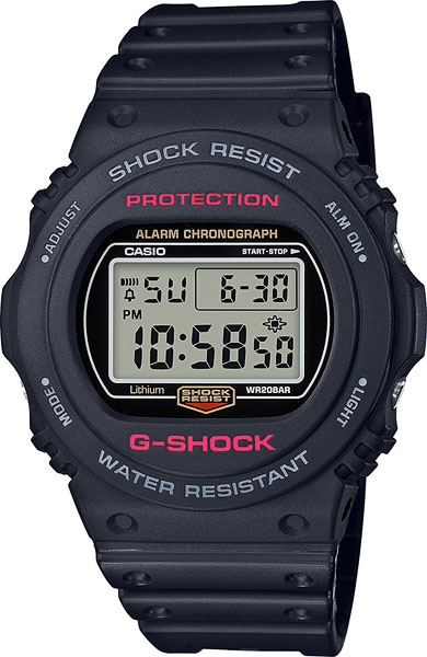 Японские наручные часы Casio G-SHOCK DW-5750E-1E с хронографом