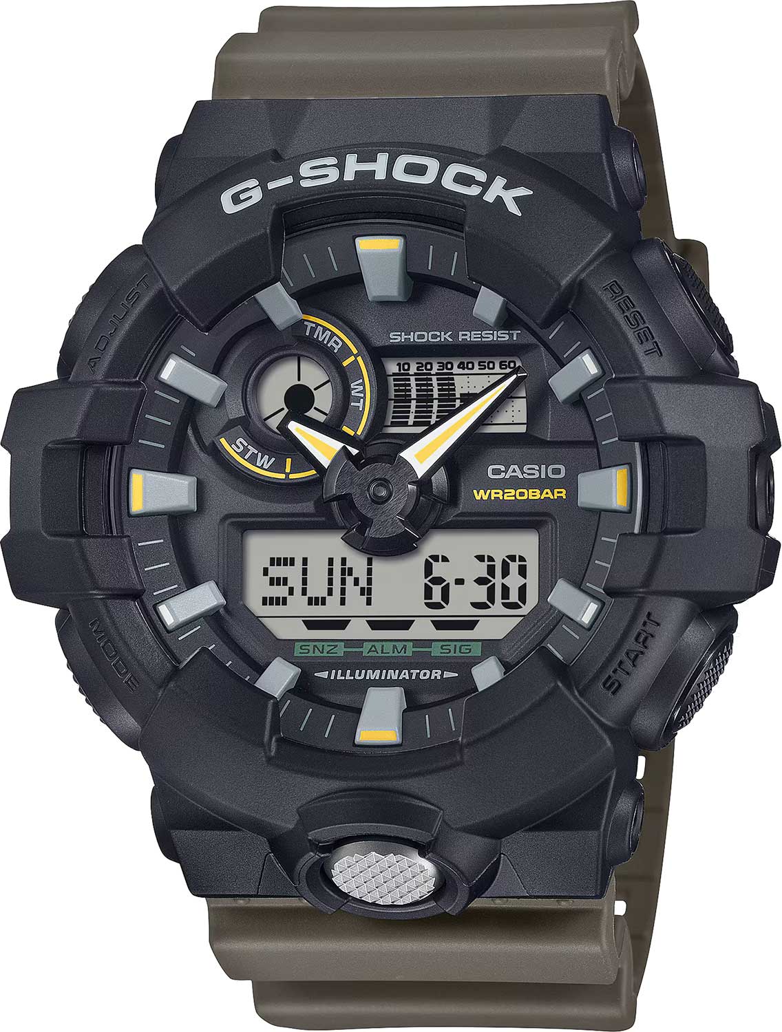 Японские наручные часы Casio G-SHOCK GA-710TU-1A3 с хронографом