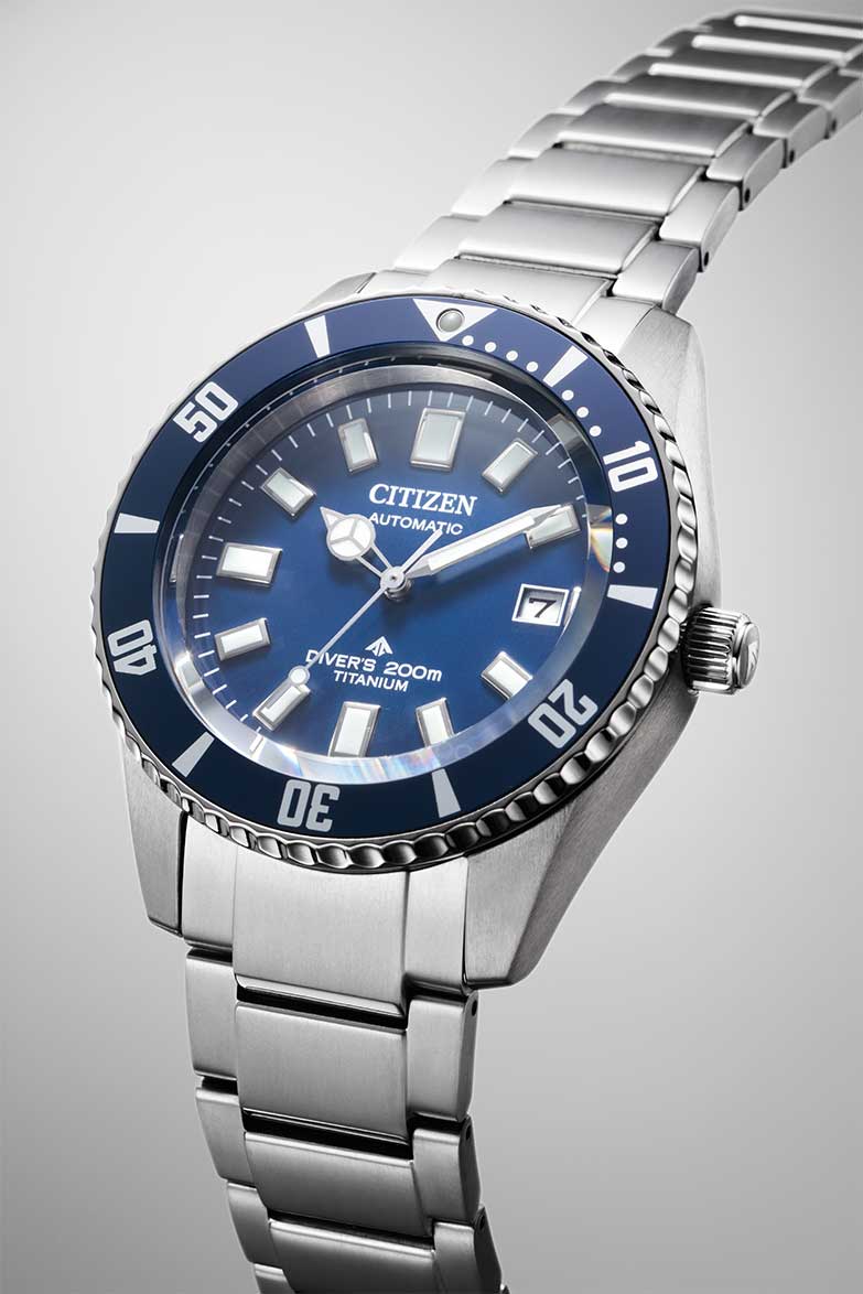 Японские механические титановые наручные часы Citizen NB6021-68L