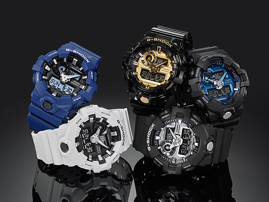 Японские наручные часы Casio G-SHOCK GA-710-1A2 с хронографом