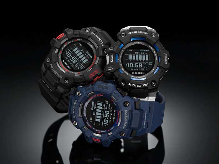 Японские спортивные наручные часы Casio G-SHOCK GBD-100-1A7 с хронографом