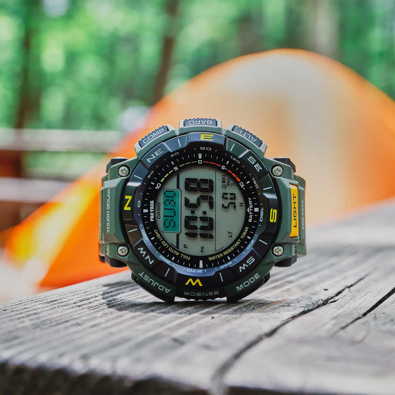 Японские наручные часы Casio Pro Trek PRG-340-3E с хронографом