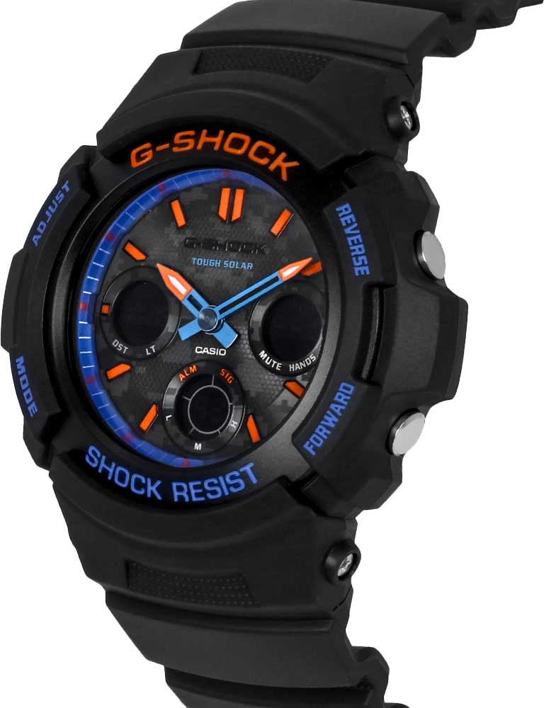 Японские наручные часы Casio G-SHOCK AWR-M100SCT-1A с хронографом