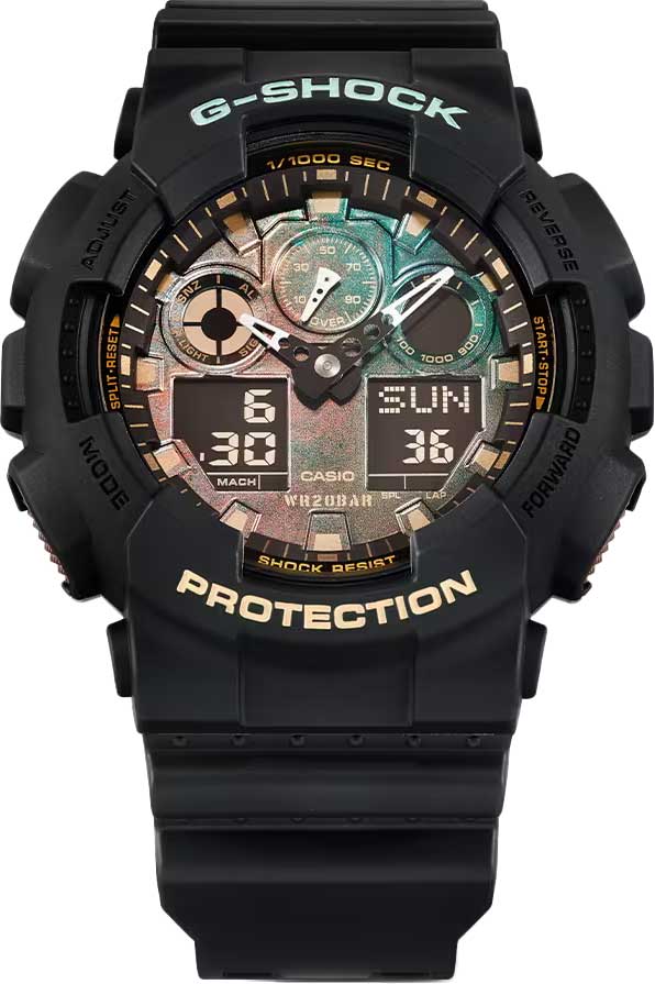 Японские наручные часы CASIO G-SHOCK GA-100RC-1A