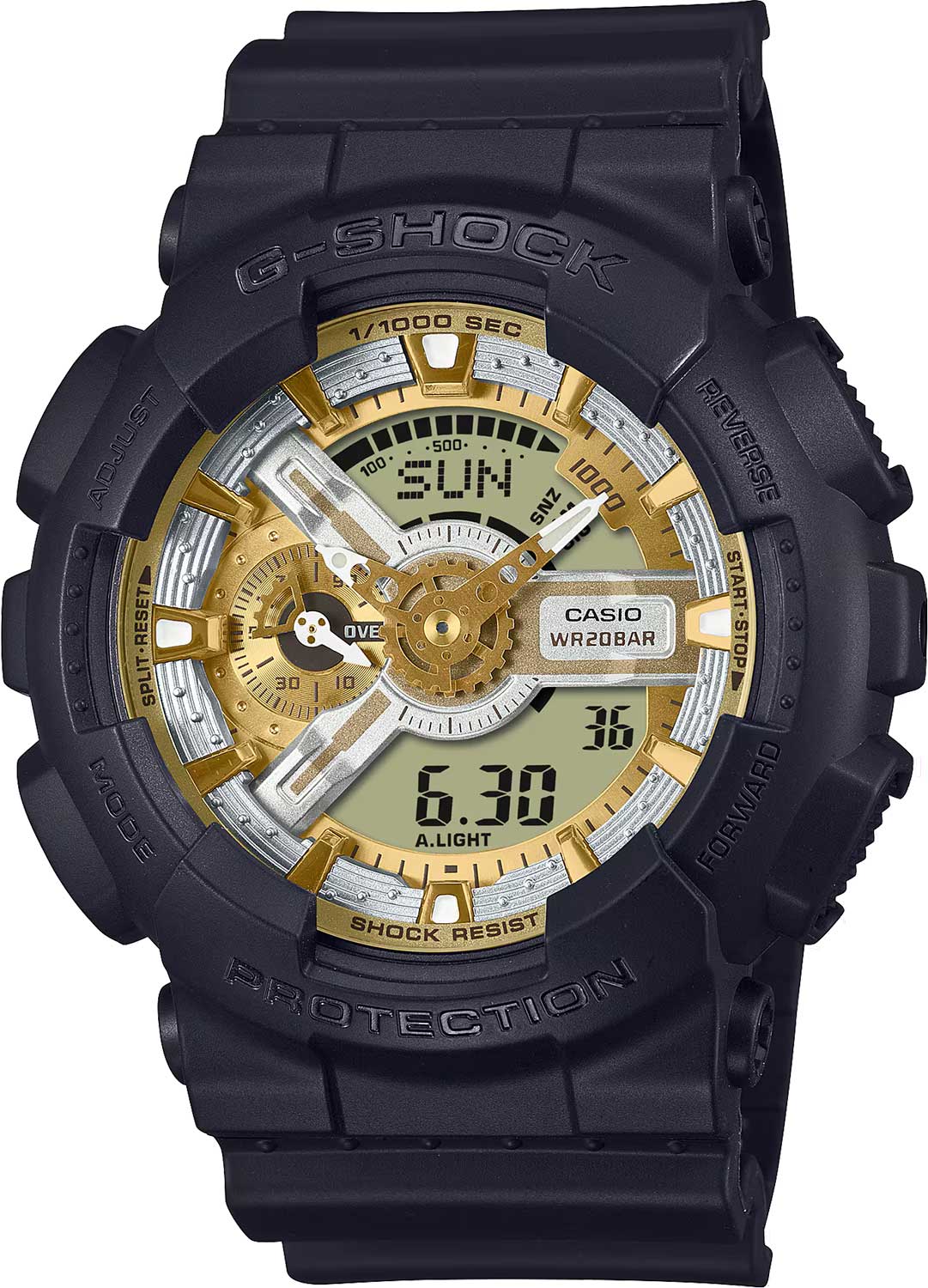 Японские наручные часы Casio G-SHOCK GA-110CD-1A9 с хронографом