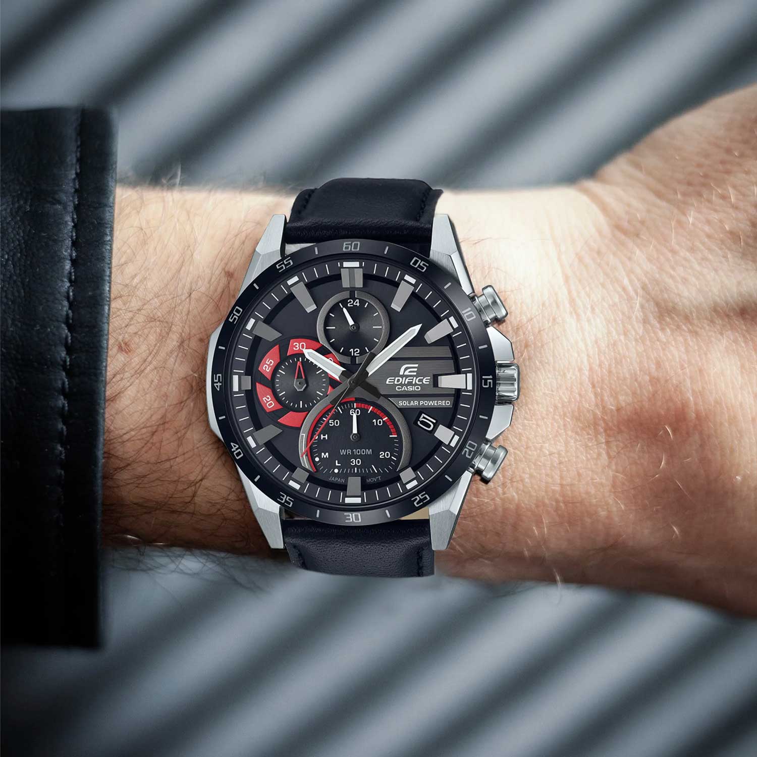 Японские наручные часы Casio Edifice EQS-940BL-1A с хронографом