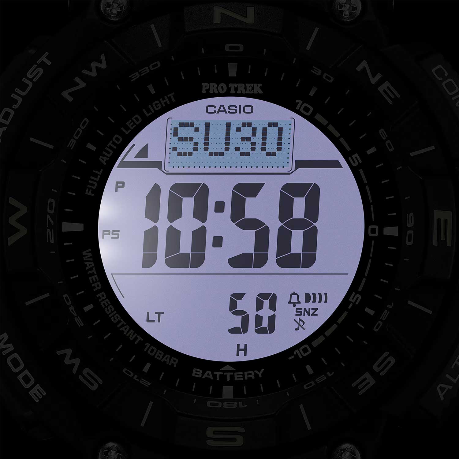 Японские наручные часы Casio Pro Trek PRG-340SC-2 с хронографом