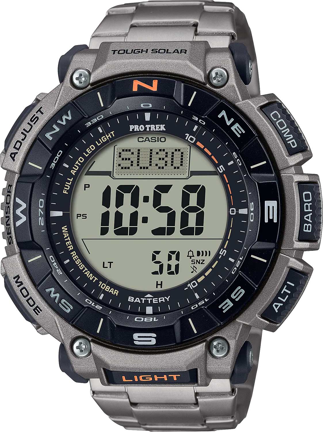 Японские наручные часы Casio Pro Trek PRG-340T-7E с хронографом