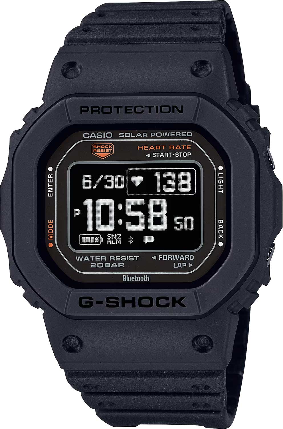 Японские умные часы Casio G-SHOCK DW-H5600-1ER с хронографом