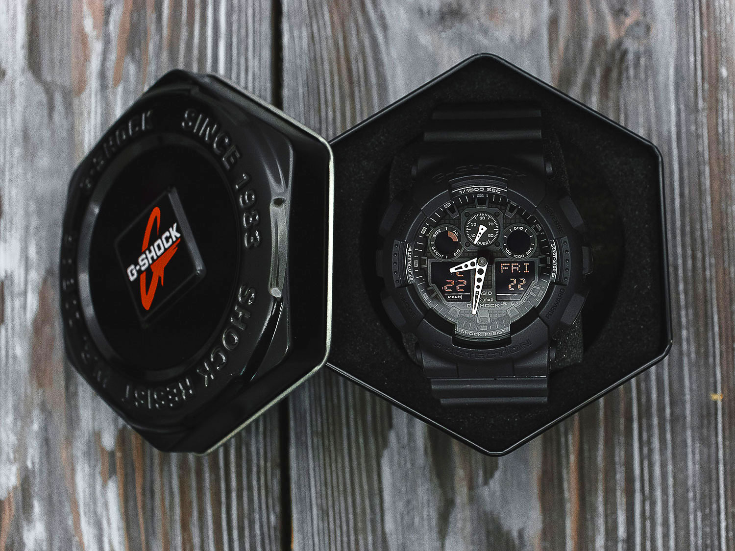 Японские наручные часы CASIO G-SHOCK GA-100-1A1