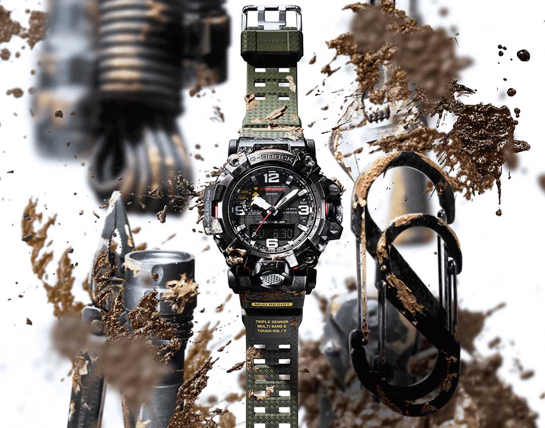 Японские наручные часы Casio G-SHOCK GWG-2000-1A3ER с хронографом