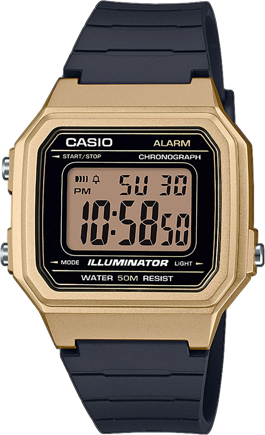 Японские наручные часы Casio Collection W-217HM-9AVEF с хронографом