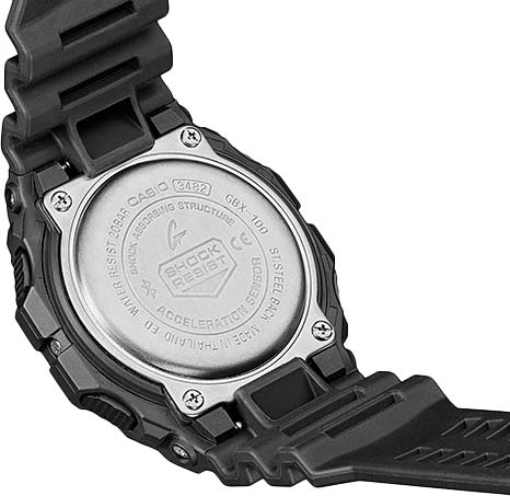 Японские спортивные наручные часы Casio G-SHOCK GBX-100NS-1ER с хронографом