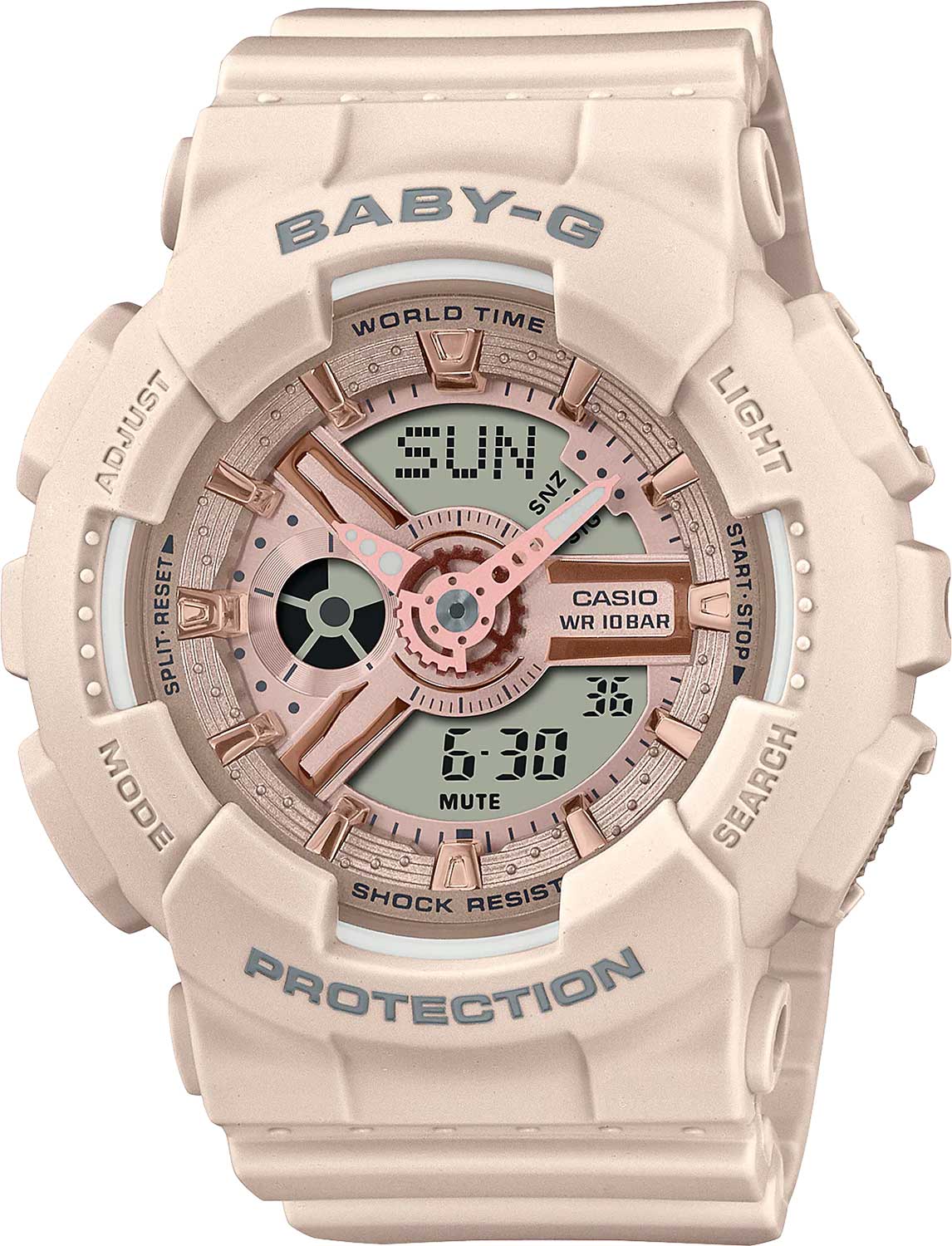 Японские наручные часы Casio Baby-G BA-110XCP-4A с хронографом