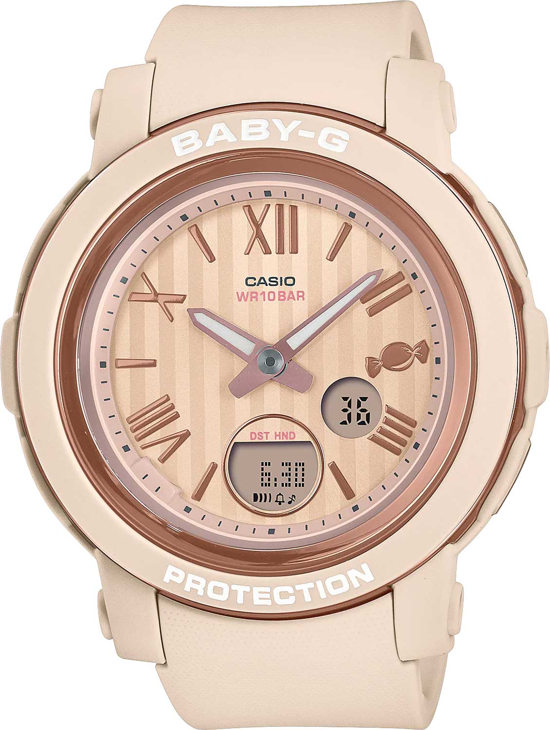 Японские наручные часы Casio Baby-G BGA-290SW-4A с хронографом