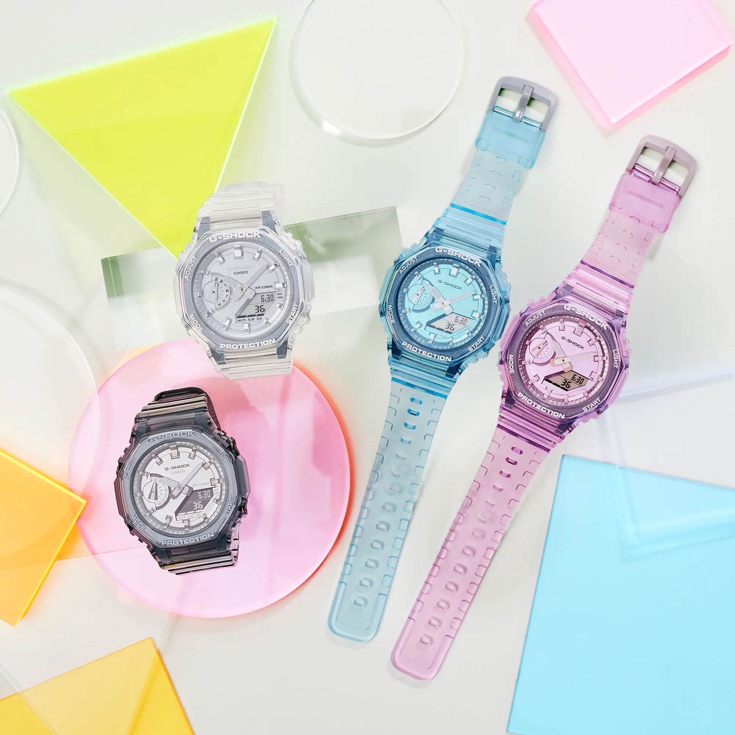 Японские наручные часы Casio G-SHOCK GMA-S2100SK-1A с хронографом