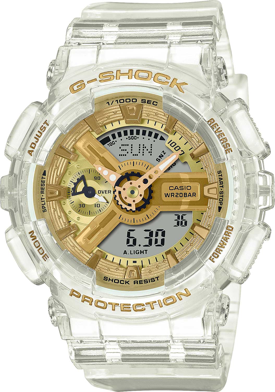Японские наручные часы Casio G-SHOCK GMA-S110SG-7A с хронографом