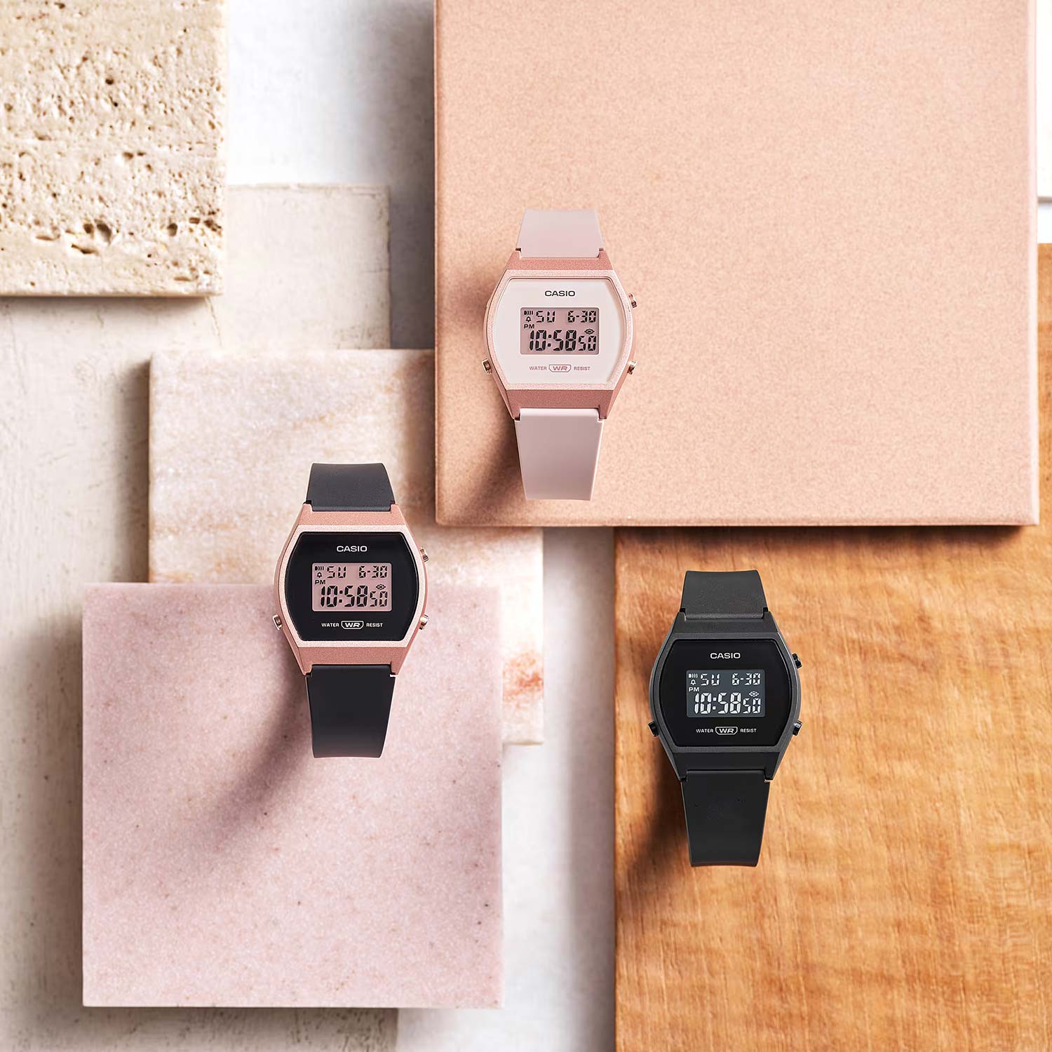 Японские наручные часы Casio Collection LW-204-4AEF с хронографом