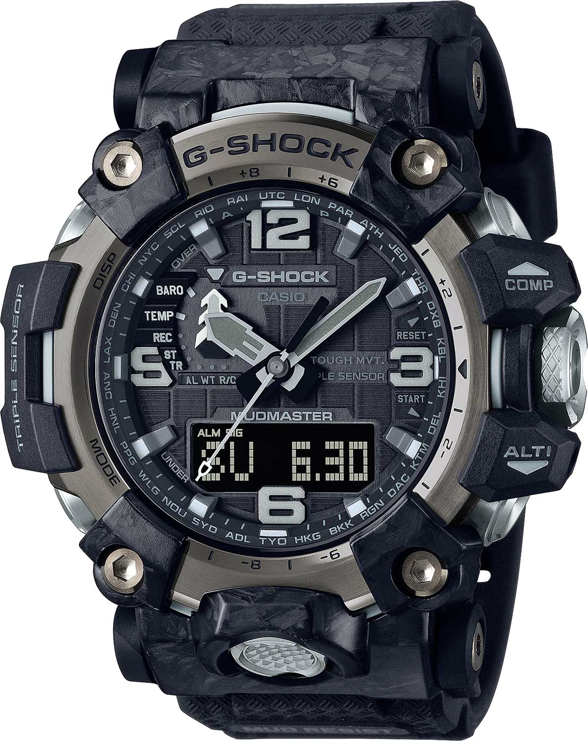 Японские наручные часы Casio G-SHOCK GWG-2000-1A1ER с хронографом