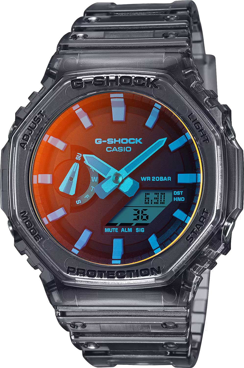 Японские наручные часы Casio G-SHOCK GA-2100TLS-8A с хронографом