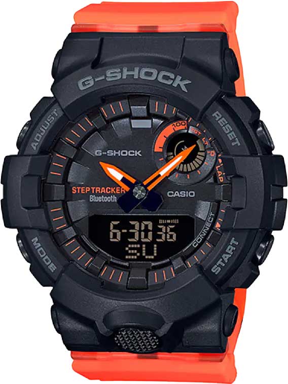Японские спортивные наручные часы Casio G-SHOCK GMA-B800SC-1A4 с хронографом