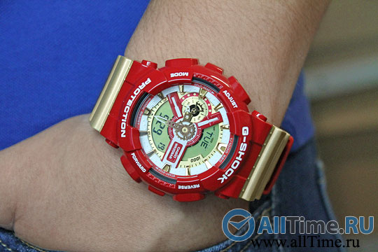 Японские наручные часы Casio G-SHOCK GA-110CS-4A с хронографом