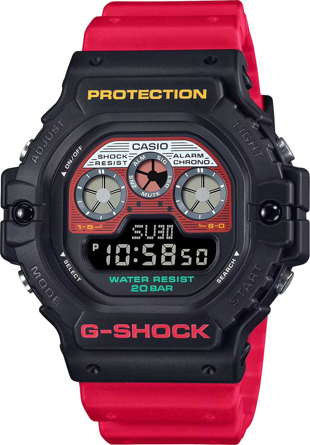 Японские наручные часы Casio G-SHOCK DW-5900MT-1A4 с хронографом