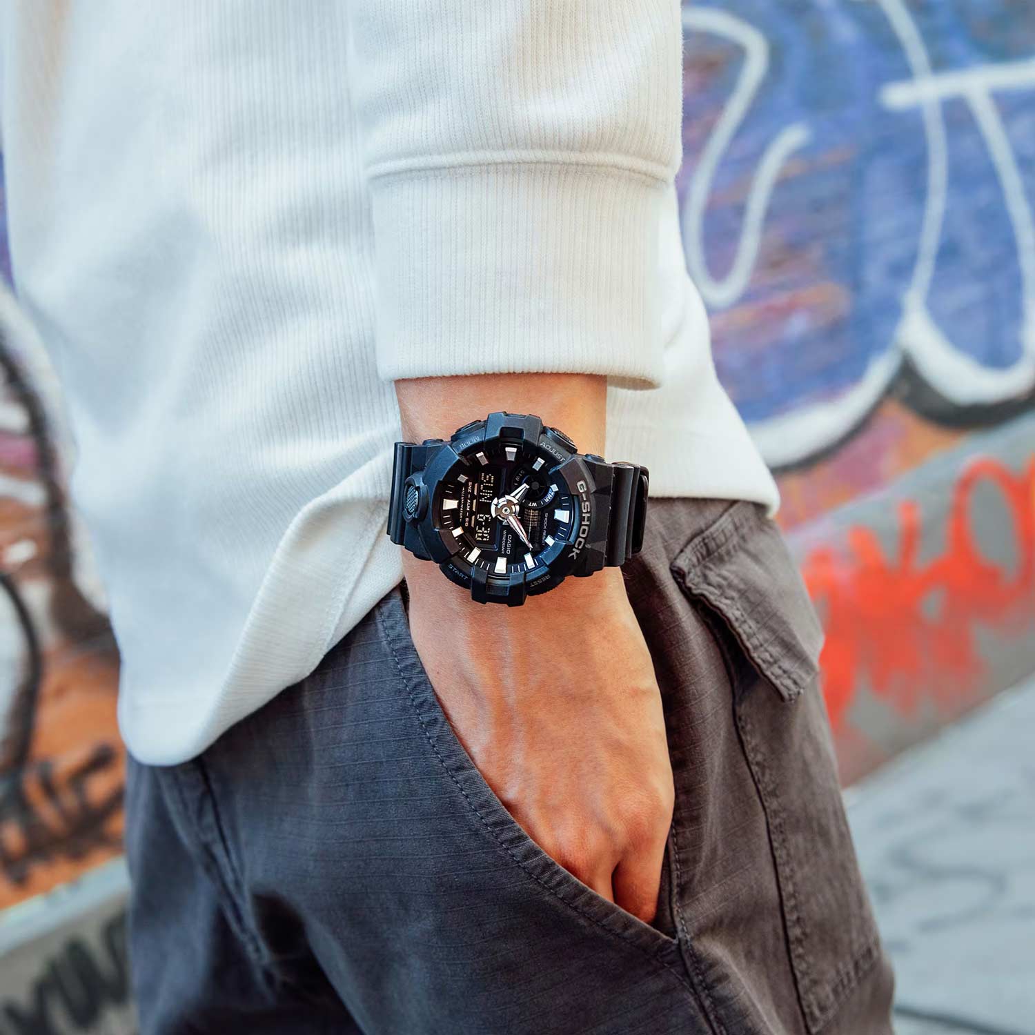 Японские наручные часы CASIO G-SHOCK GA-700-1B