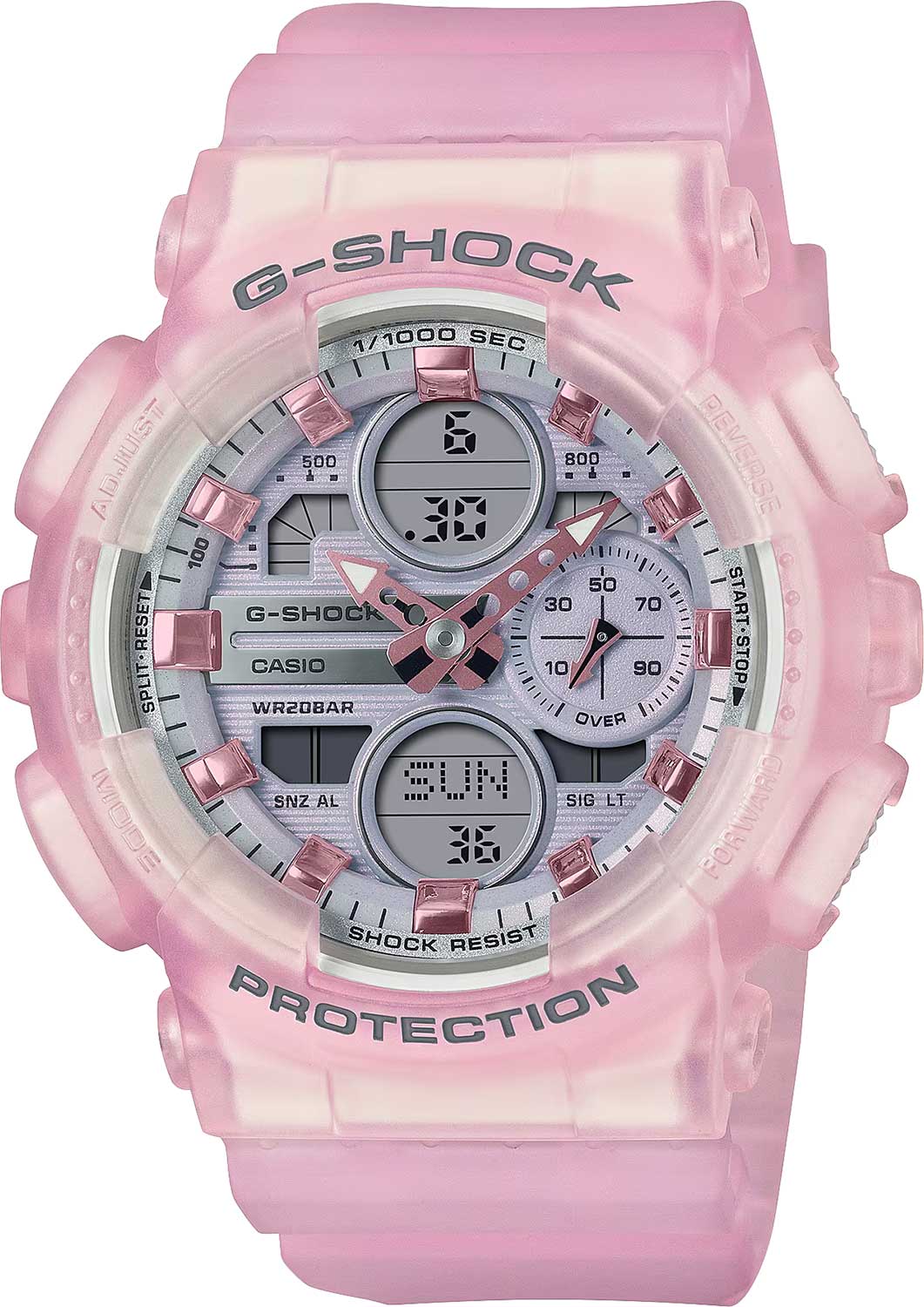 Японские наручные часы Casio G-SHOCK GMA-S140NP-4A с хронографом