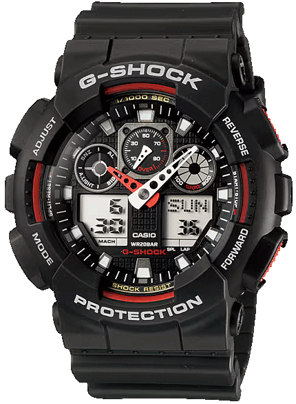 Японские наручные часы CASIO G-SHOCK GA-100-1A4