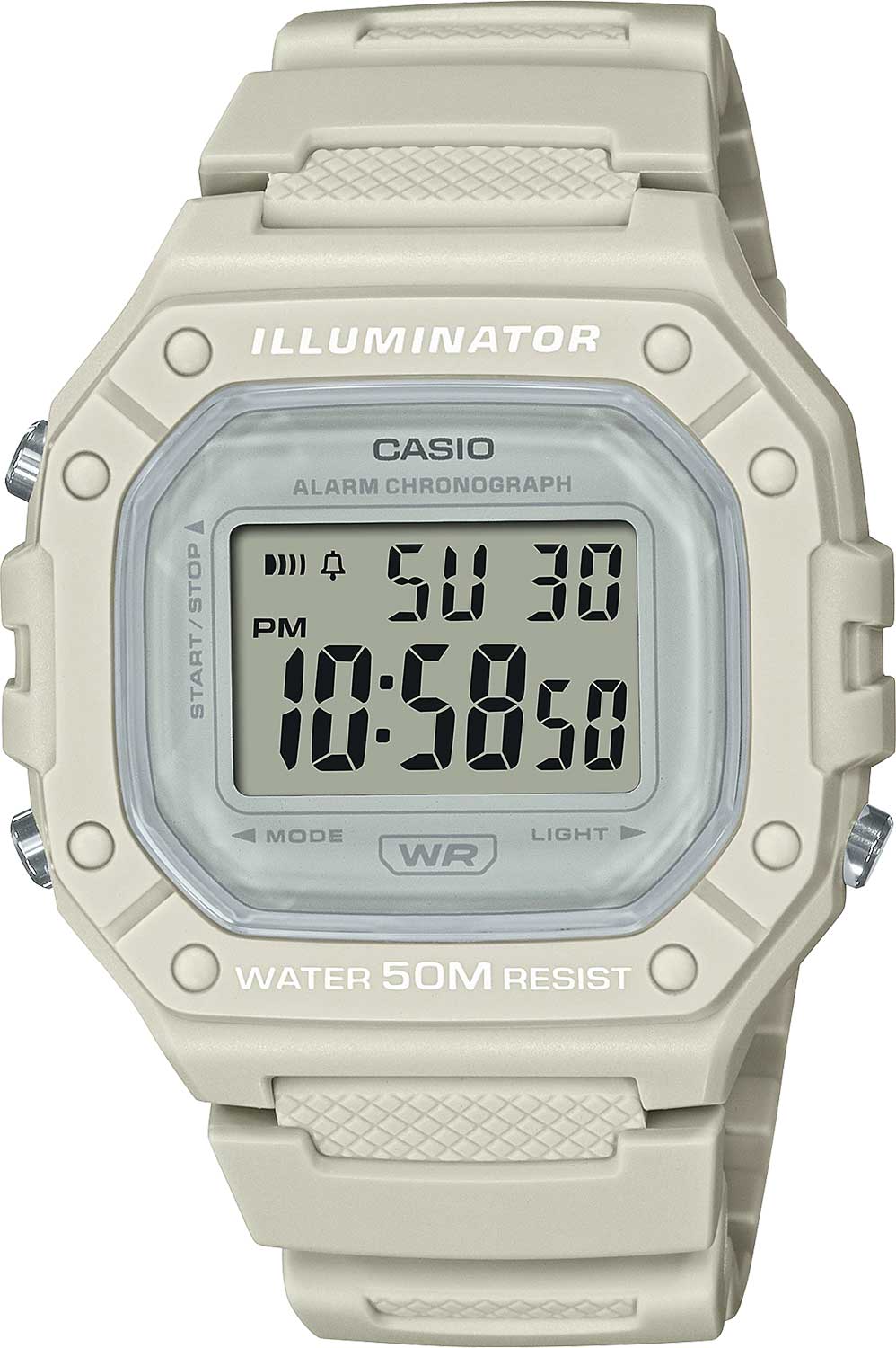 Японские наручные часы Casio Collection W-218HC-8AVEF с хронографом