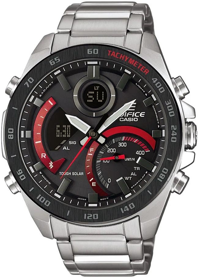 Японские наручные часы Casio Edifice ECB-900DB-1AER с хронографом