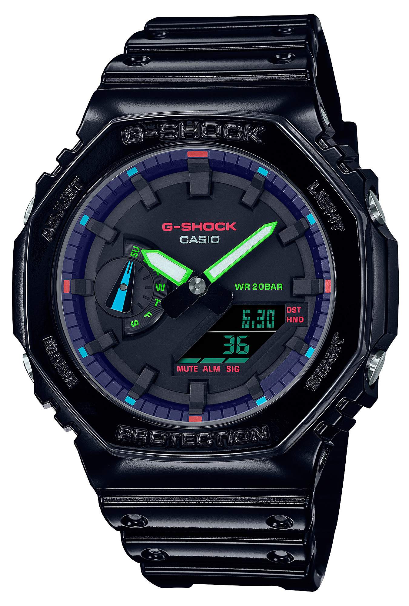 Японские наручные часы CASIO G-SHOCK GA-2100RGB-1A