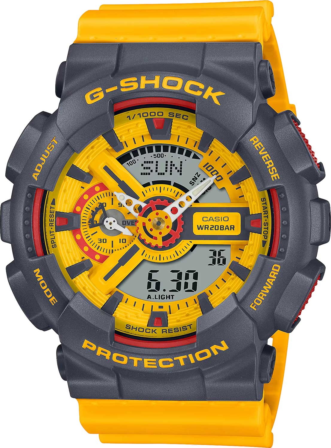 Японские наручные часы Casio G-SHOCK GA-110Y-9A с хронографом