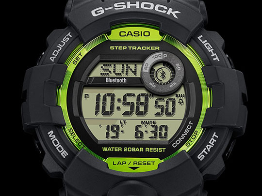 Японские спортивные наручные часы Casio G-SHOCK GBD-800-8E с хронографом