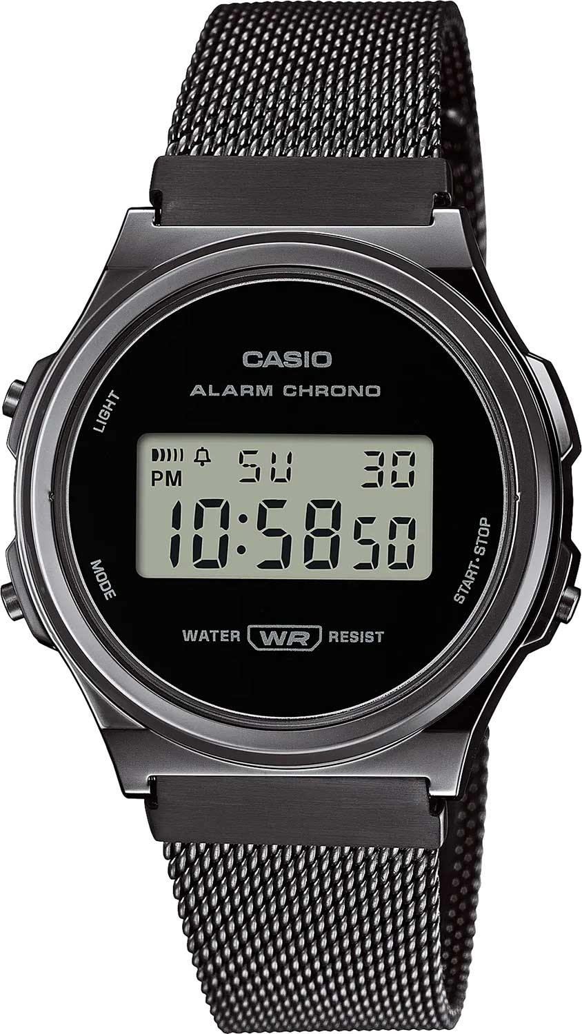 Японские наручные часы Casio Vintage A171WEMB-1AEF с хронографом