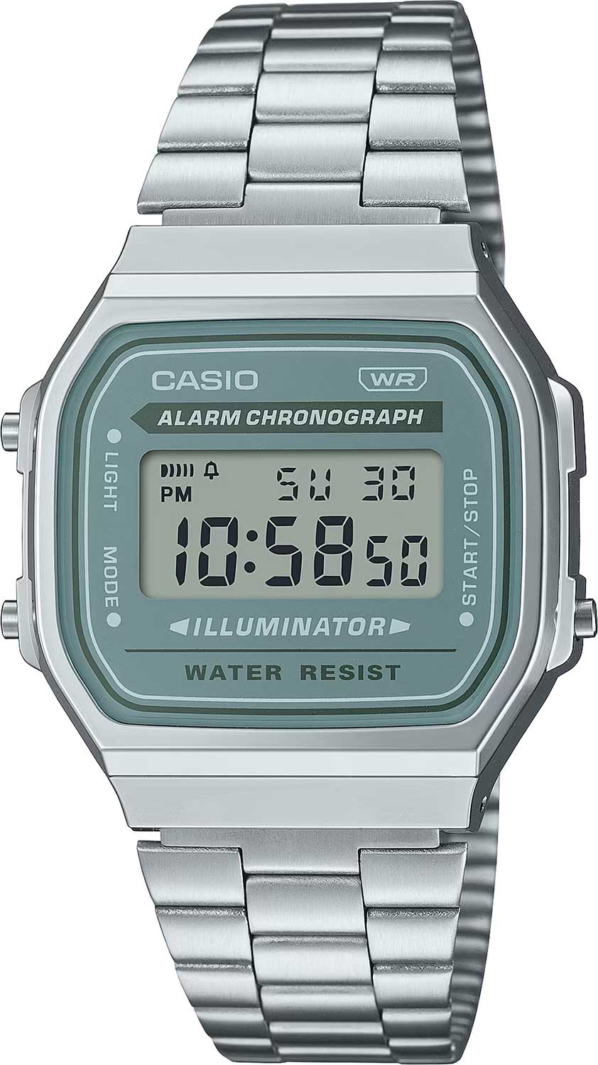 Японские наручные часы Casio Vintage A168WA-3A с хронографом