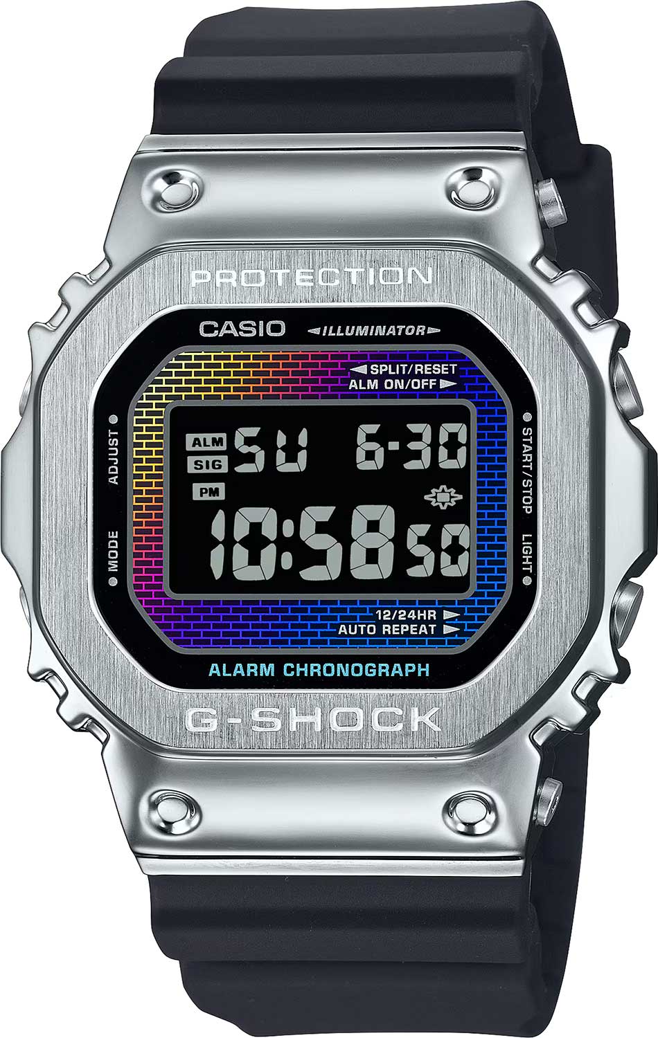 Японские наручные часы Casio G-SHOCK GM-5600RW-1 с хронографом