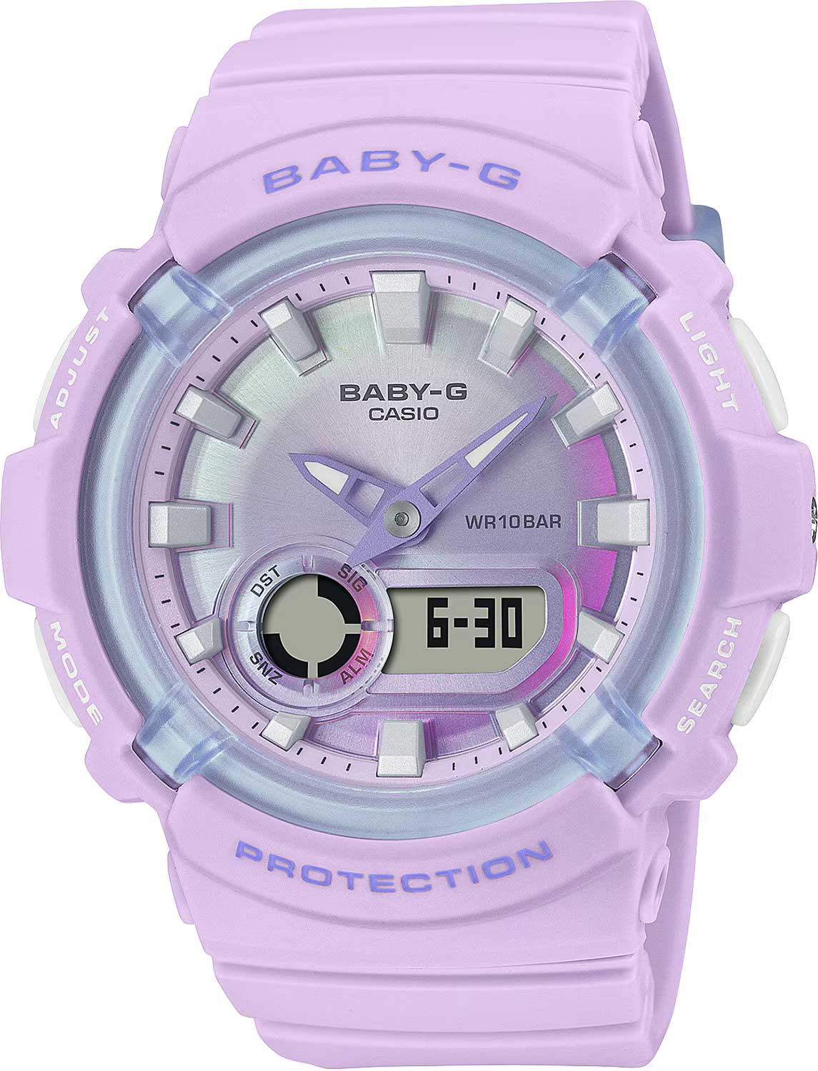 Японские наручные часы Casio Baby-G BGA-280DR-4A с хронографом