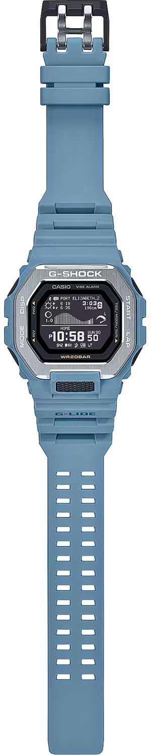 Японские спортивные наручные часы Casio G-SHOCK GBX-100-2A с хронографом