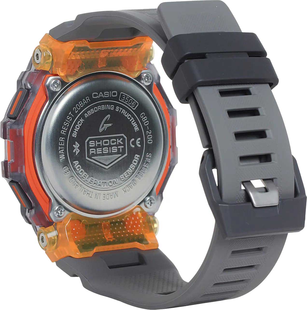 Японские спортивные наручные часы Casio G-SHOCK GBD-200SM-1A5 с хронографом